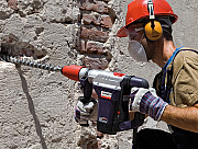 Concrete, drilling, hammering
